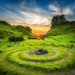 Leyendas de Escocia con isla de Skye